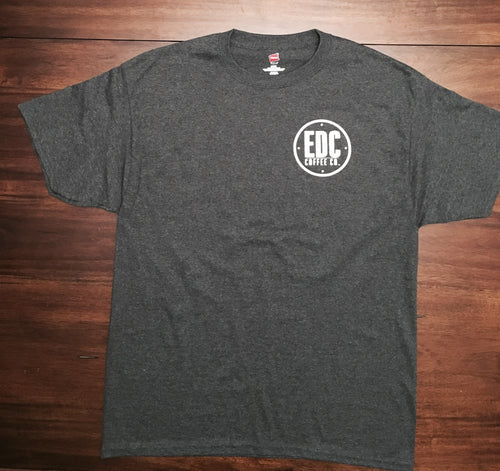 Smoke Gray Dual Logo T-Shirt - EDC Coffee Co.®